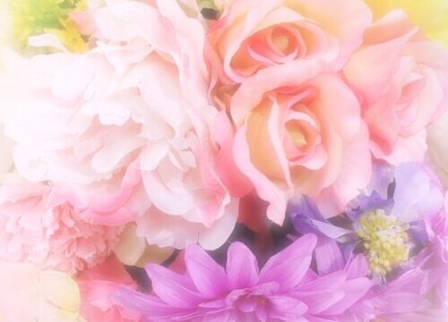 ピンクの花束